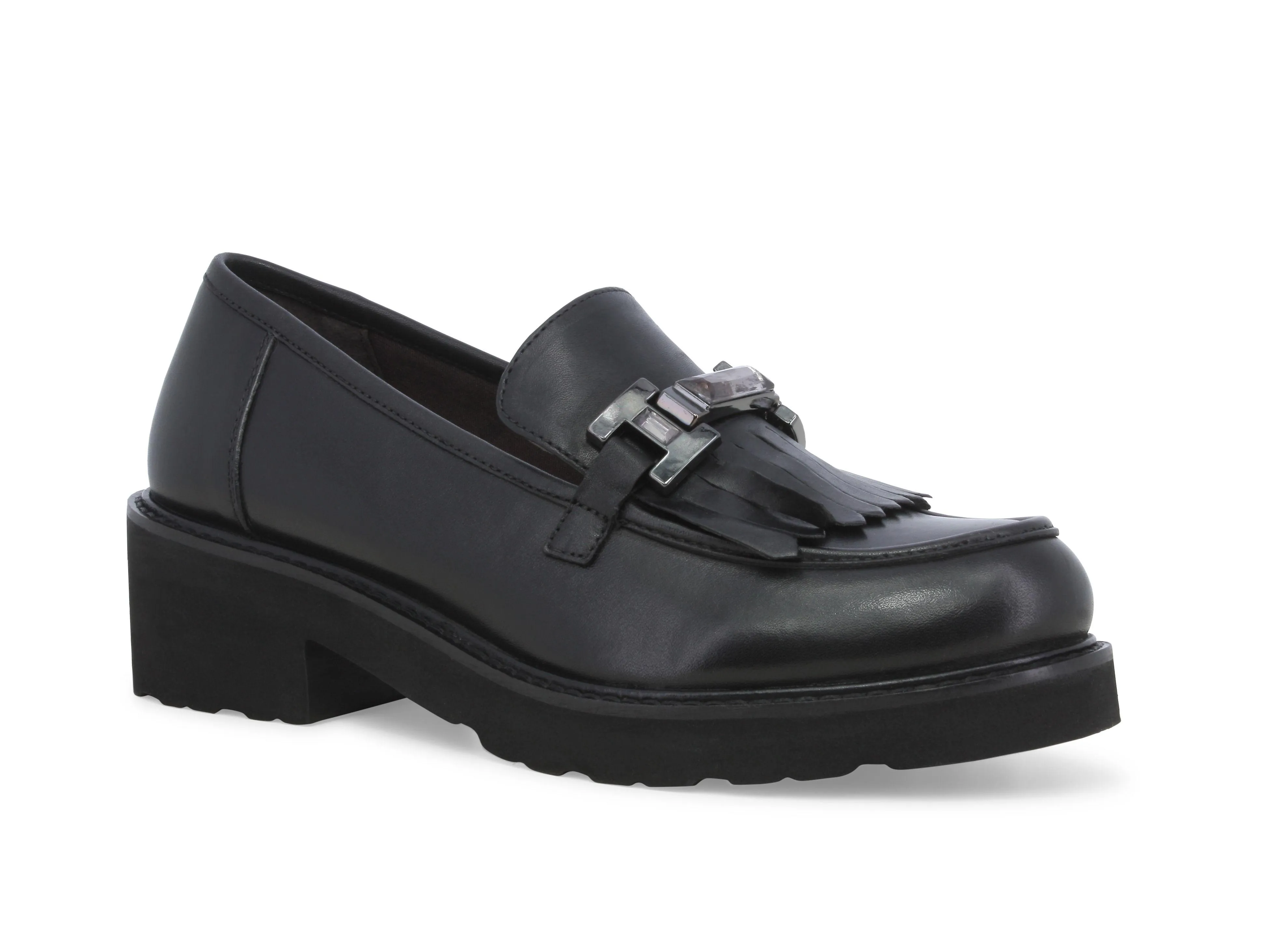 Melluso Mocassino donna in pelle nero 034318w